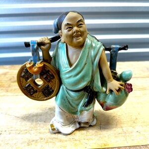 Shiwan Mudmen Good Luck Figurine
